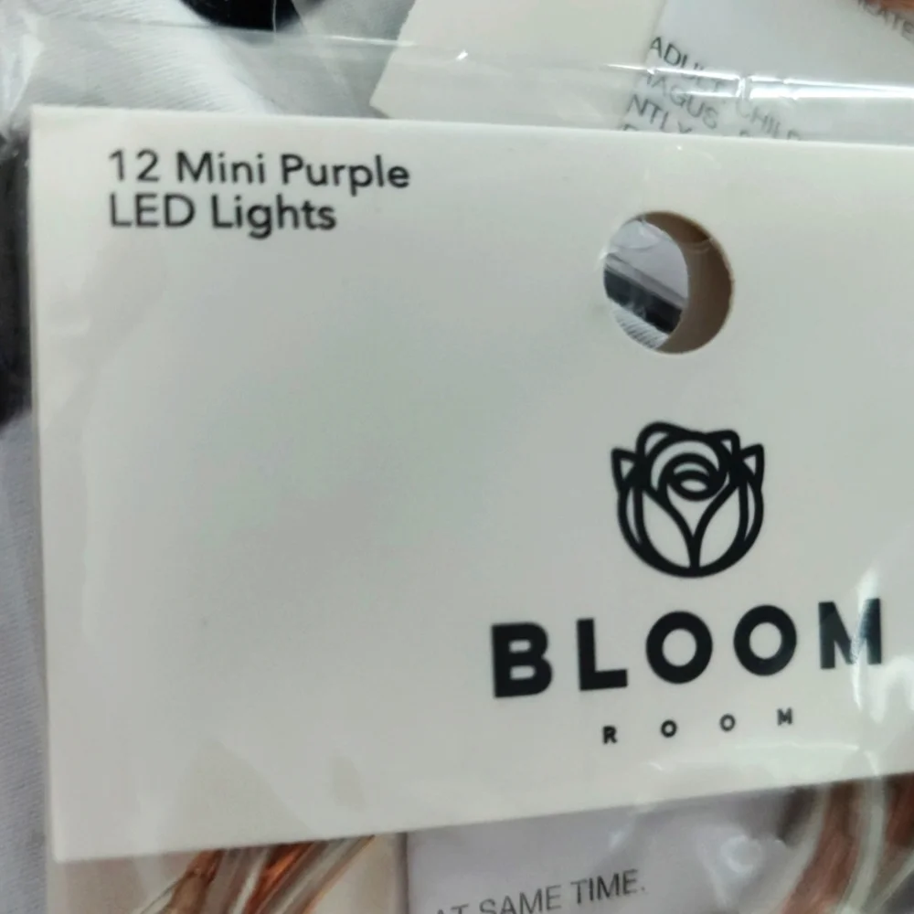6 Purple led room lights